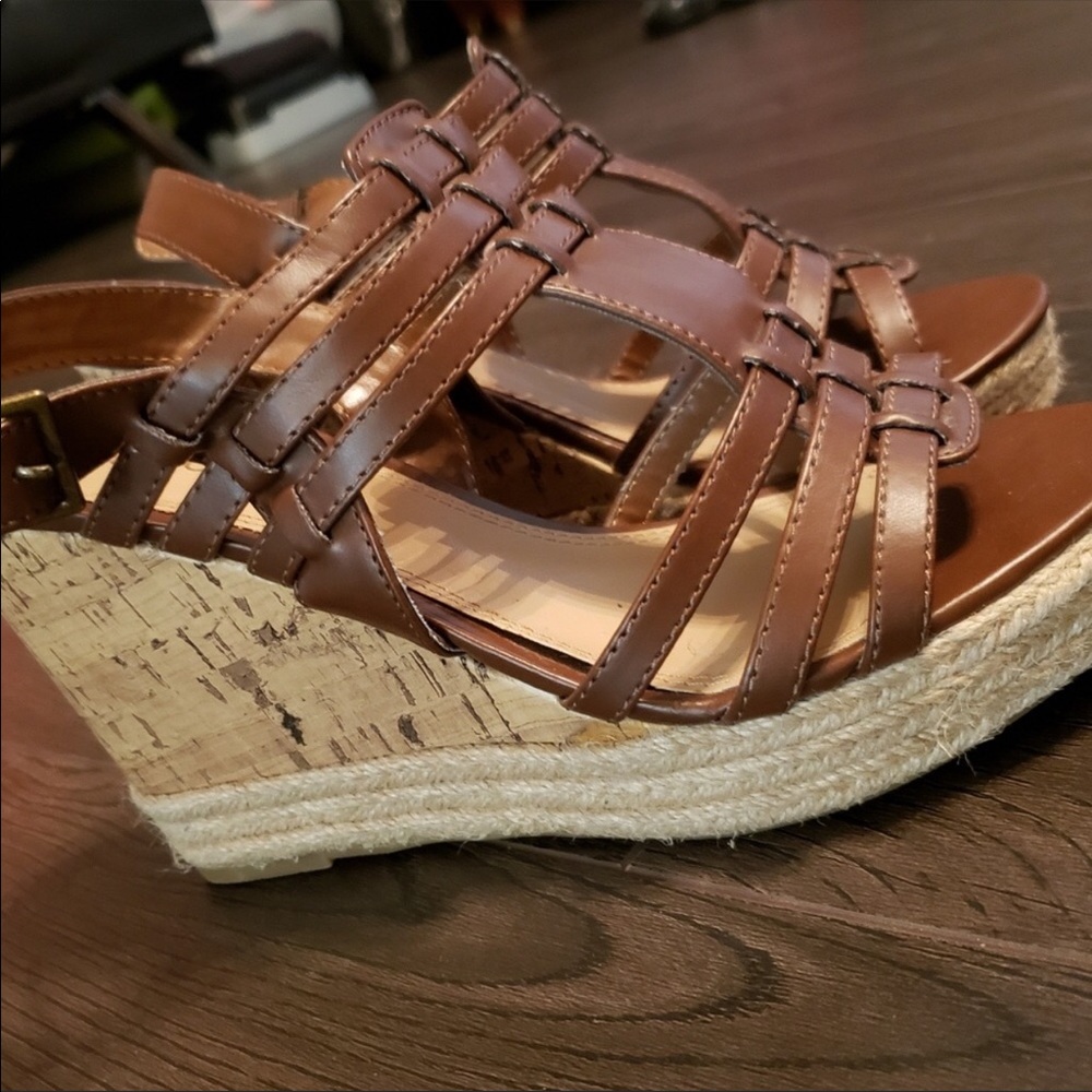 Maurices Brown Wedges - Size 9